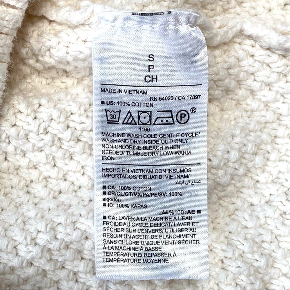 Old Navy Women’s Cream Textured Pullover Tunic Sweater Crew Neck Size S - Picture 7 of 11